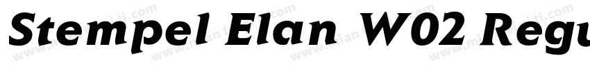 Stempel Elan W02 Regular字体转换